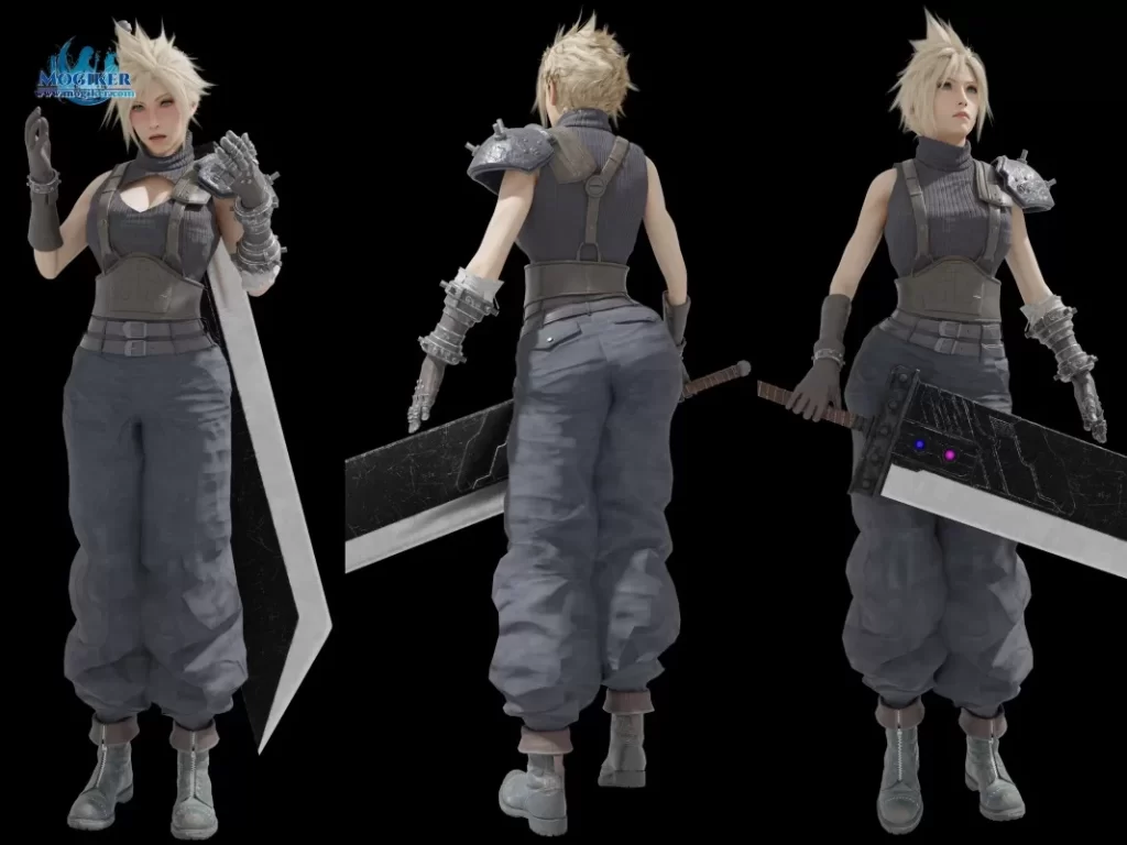 图片[2]-【Blender】Cloud Strife【最终幻想】-小渣渣