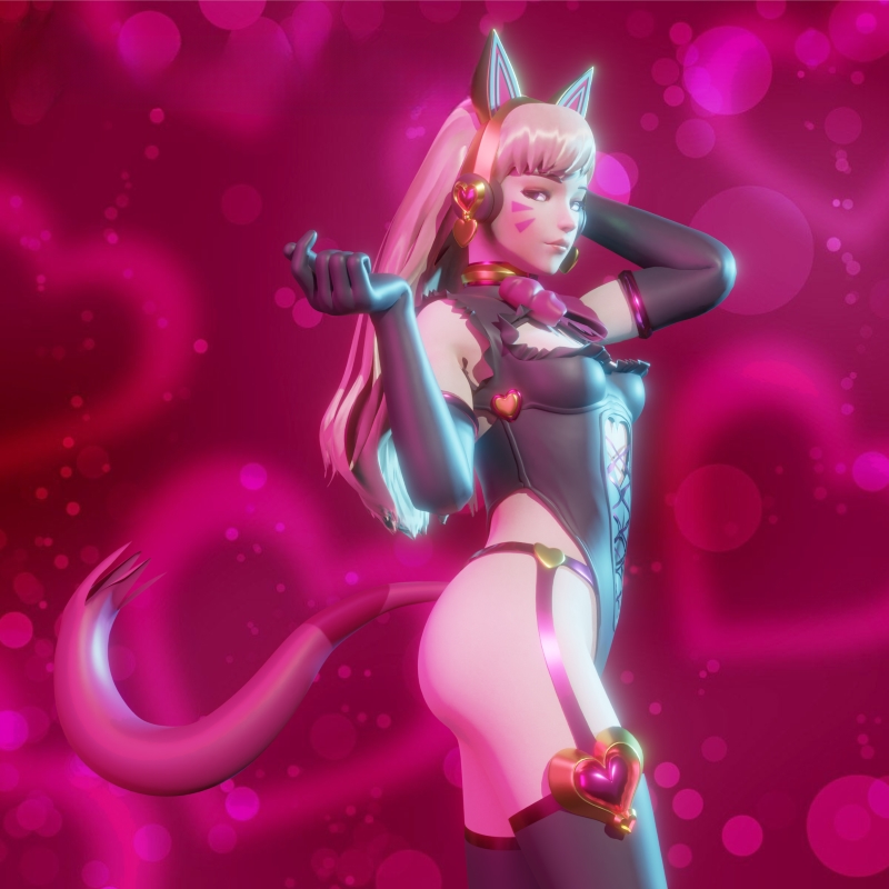 【Blender】Sexy D.va-小渣渣