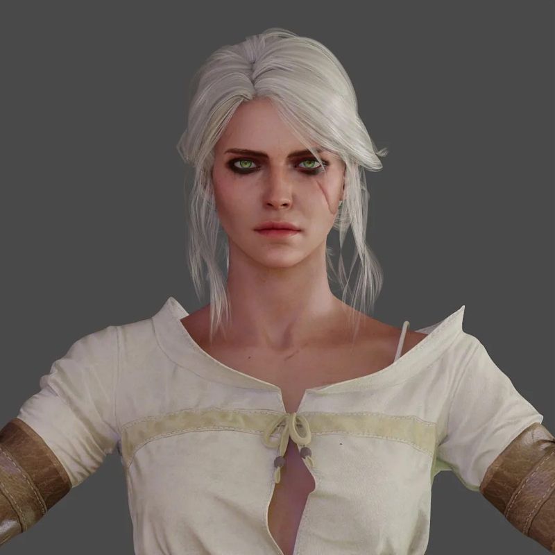 【Blender】Ciri Model【巫师3】-模力星轨