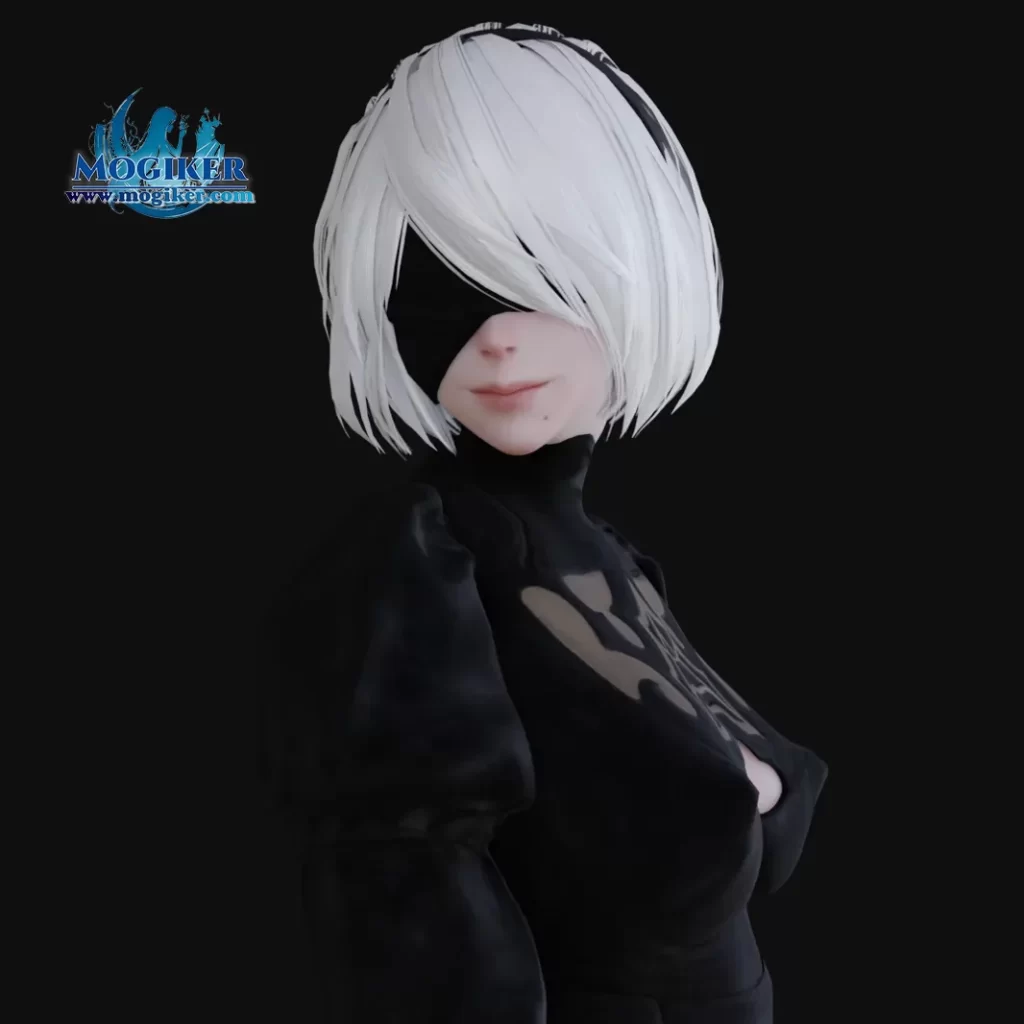 【Blender】2B【尼尔:机械纪元】-小渣渣