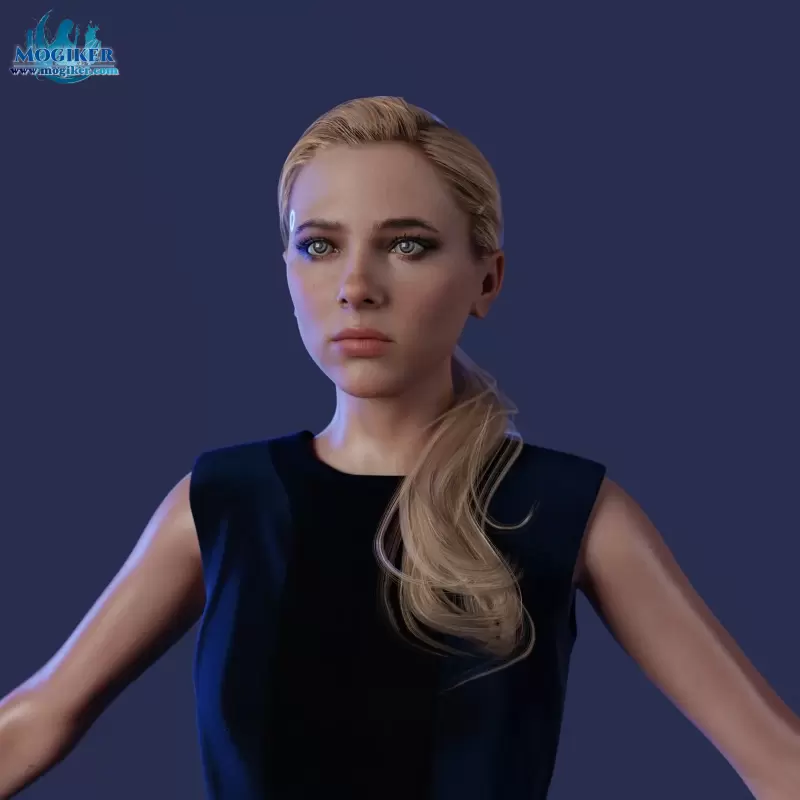 【Blender】Chloe Beta model【底特律:变人】-小渣渣