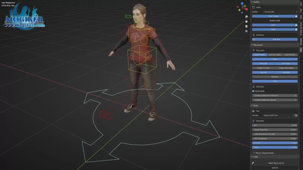 图片[3]-【Blender】艾莉 【最后生还者2】-小渣渣