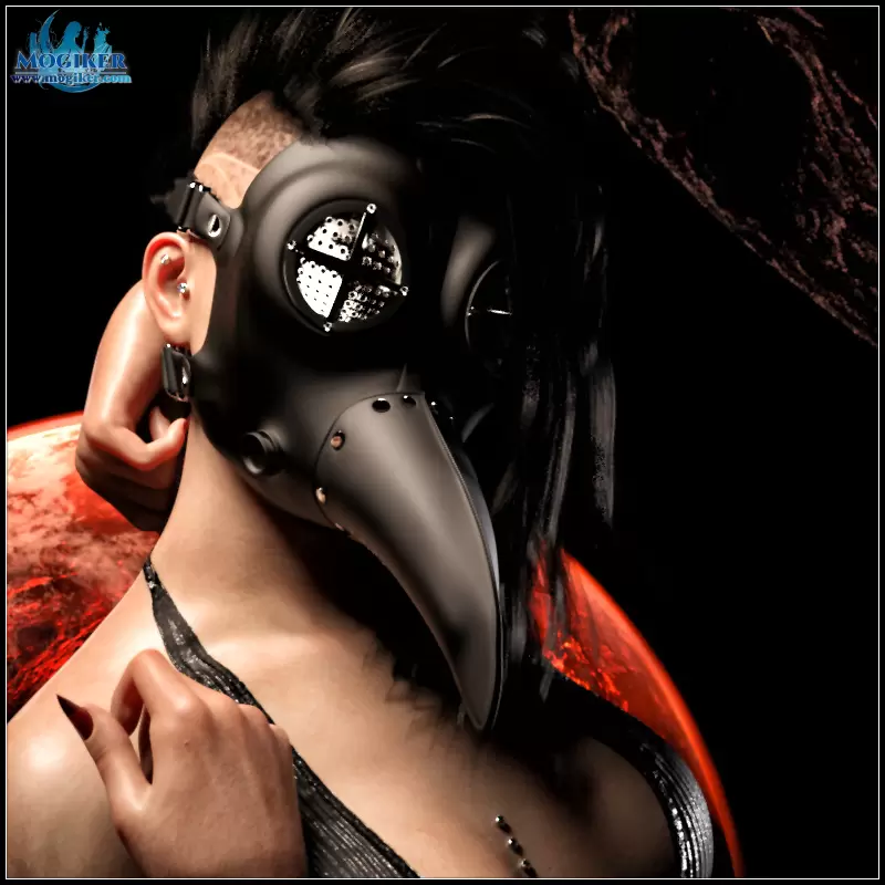 【DAZ】秃鹫面具 (G8F)