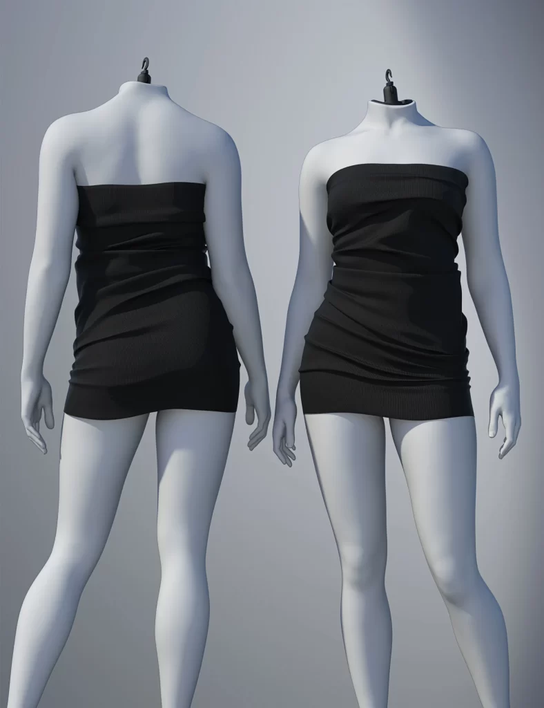 dforcesuleatherstraplessdressforgenesis903daz3d