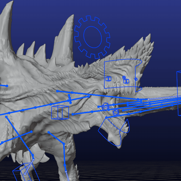 图片[3]-【Blender】怪物猎人 荒野 — 巨戟龙-小渣渣
