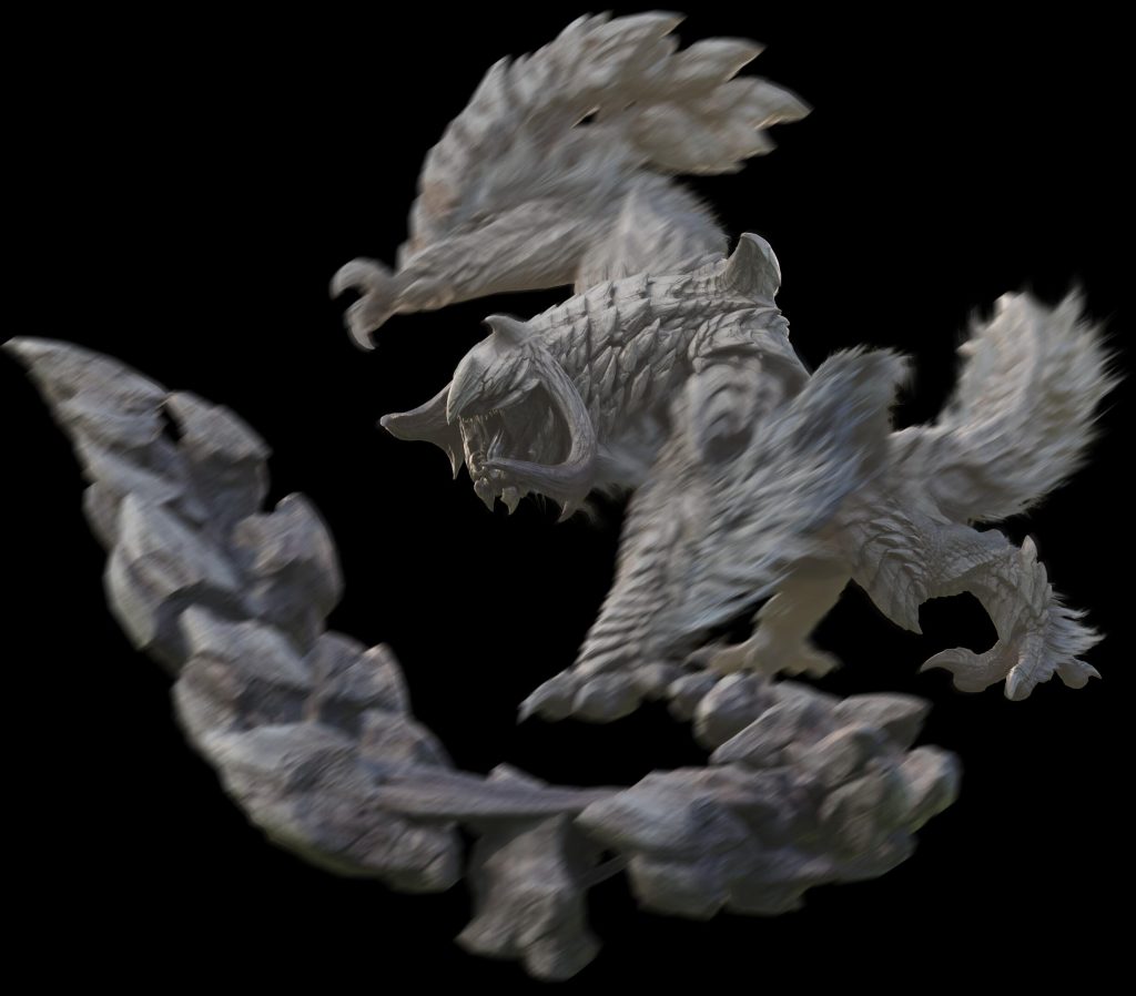图片[3]-【Blender】怪物猎人 荒野 — 护锁刃龙-小渣渣