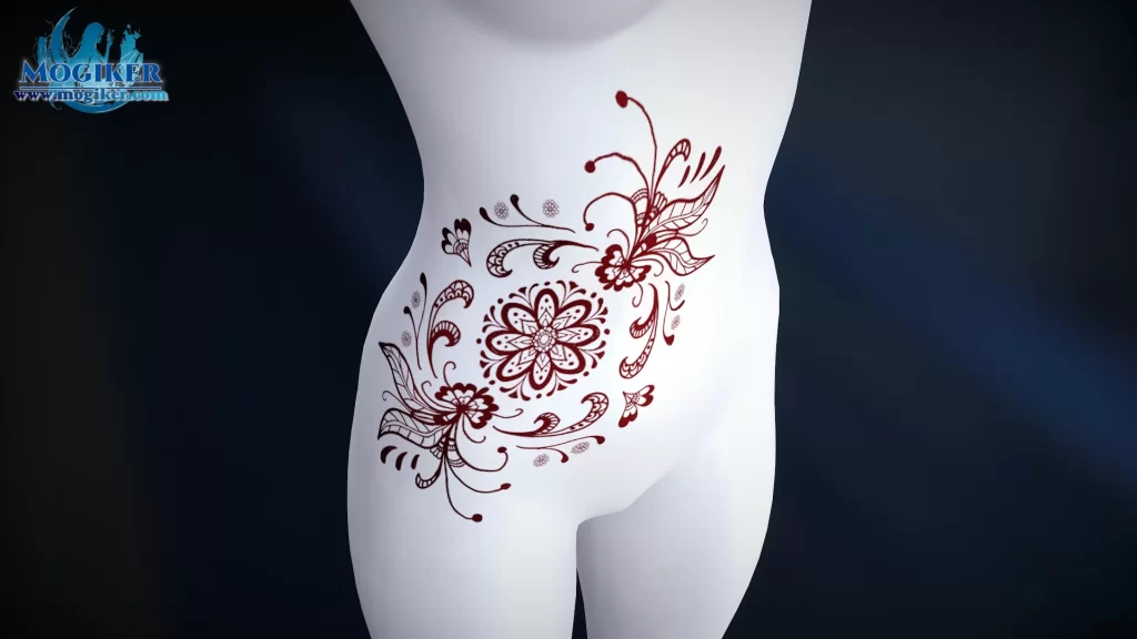 【VRM纹身】Node.wenshen_花朵4.1-模力星轨