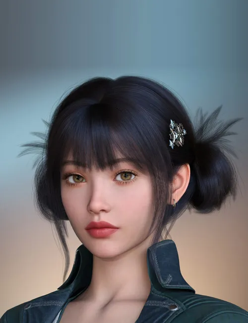 【DAZ】ALO Voula 发型 (G9) (G8) (G8F)-模力星轨