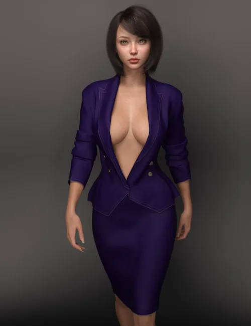 【DAZ】dForce EG 职业西装套装 (G9)-模力星轨
