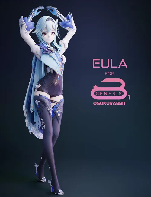 【DAZ】【原神】优菈角色(G8) (G8F)-模力星轨