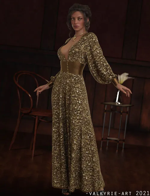 【DAZ】InStyle - Lost in You dForce 服装 (G8F)-模力星轨