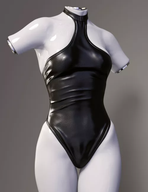 【DAZ】挂脖式皮革连体衣 (G9)-模力星轨